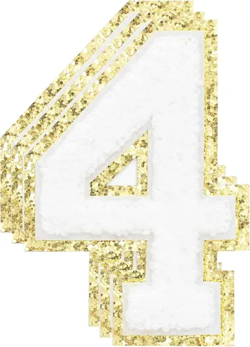 Vista 208 de 3 parches de letras de felpilla negra, parches de letras termo-adhesivas de 4-1/2", parches universitarios para ropa, S