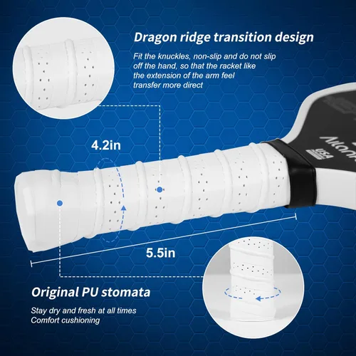 Vista 4 de Pickleball Paddles Set, T700 Carbon Fiber Pickleball Paddles, a Lightweight Pickleball Paddle Suitable for Intermediate and Professional Players