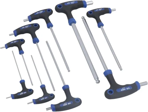 Vista 4 de Métrica MM Allen Hex bola terminada y recta T barra manejada 6.6 ft m - 32.8 ft m 9pcs