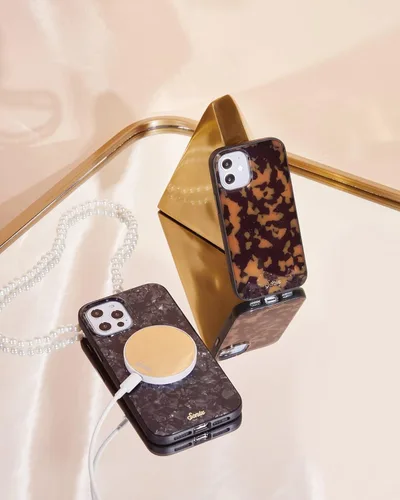 Vista 5 de Sonix - Funda para iPhone 12 y iPhone 12 Pro, compatible con MagSafe, probada contra caídas de 10 pies, Brown Tort, diseño de carey marrón