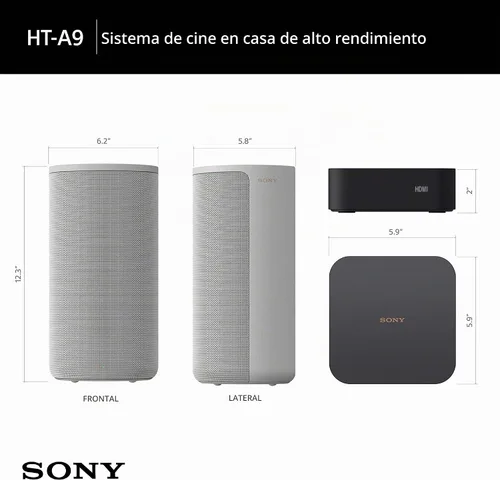 Vista 6 de Sony HT-A9 - Sistema de teatro en casa de alto rendimiento, con 4.0.4 canales (2021)