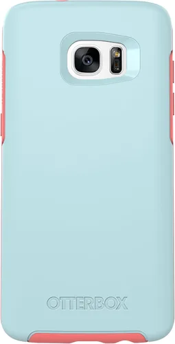OTTERBOX Symmetry Series Case for Samsung Galaxy S7 Edge - Retail Packaging - Boardwalk (Bahama Blue/Candy Pink)