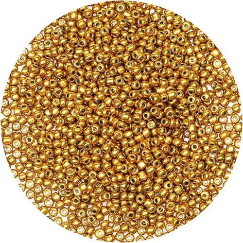 Vista 32 de Bala&Fillic Cuentas de semillas de color perla azul claro opaco de 0.157 in, aproximadamente 1200 piezas/3.53 oz en bolsa, 6/0 cuentas de vidrio