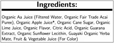 Vista 3 de Sambazon Organic Acai Berry Plus Yerba Mate Plus Guarana Energy Superfood Juke Blend 32 Fluid Ounce - 6 per case