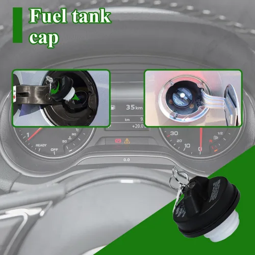 Vista 6 de Tanque de combustible con tapa de gas con llave, tapa de gasolina con bloqueo de tapa de combustible de repuesto para Toyota 4Runner, Chevy