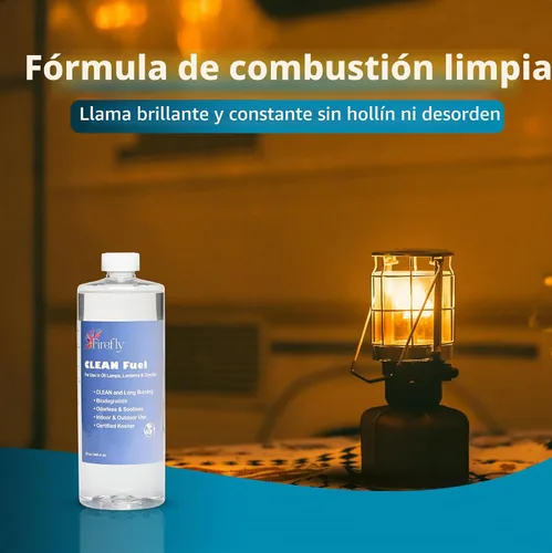 Vista 3 de Lámpara de aceite Firefly, usa combustible limpio, clean-128-c Fórmula de citronela
