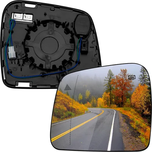 Vista 9 de Espejo lateral del conductor de repuesto para Jeep Grand Cherokee 2011-2020, para Dodge Durango 2014-2019, cristal de espejos - espejo retrovisor