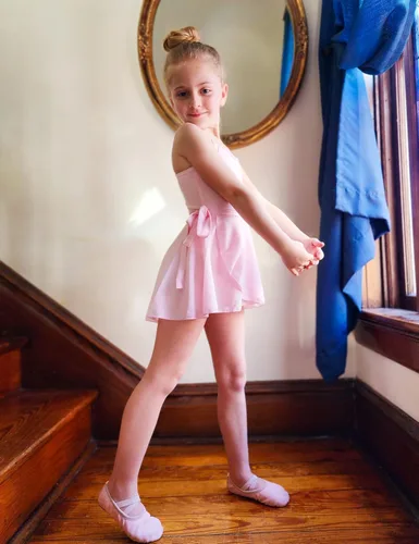 Vista 3 de Falda de ballet para niñas de 3 a 12 años de edad, brillante, sin cierre, de gasa, color rosa, negro, blanco, morado