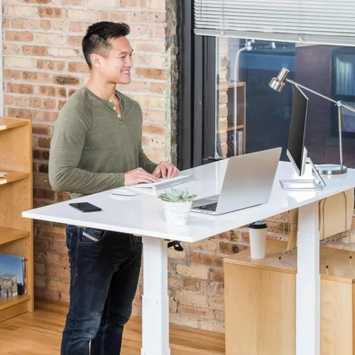 Vista 2 de Stand Up Desk Store Escritorio eléctrico de altura ajustable con memoria programable