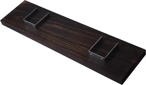 Vista 7 de Estantes flotantes de madera para decoración de pared, estantes de pared rústicos para dormitorio, baño, cocina, sala de estar, juego de 4