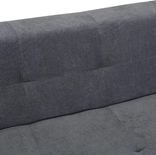 Vista 60 de Sofá modular de felpilla con tapicería en forma de L, sofá modular de 4 asientos con otomana extraíble y 5 almohadas para sala de estar, apartamento