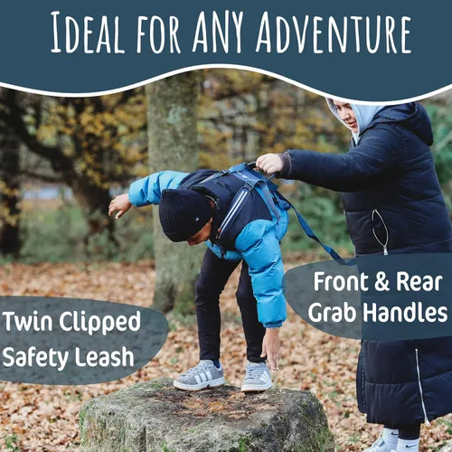 Vista 8 de Hobble De Hoo XL Autism Safety Harness for Kids & Teens 7+ Walking Safety Vest with Grab Handles & Reflective Strips
