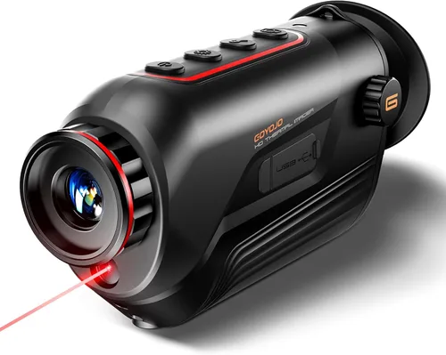 GOYOJO Monóculo térmico, 256x192 (25 Hz) Cámara monoscopio de imagen térmica para adultos, Gafas de visión con lente focal de 10mm Alcances térmicos