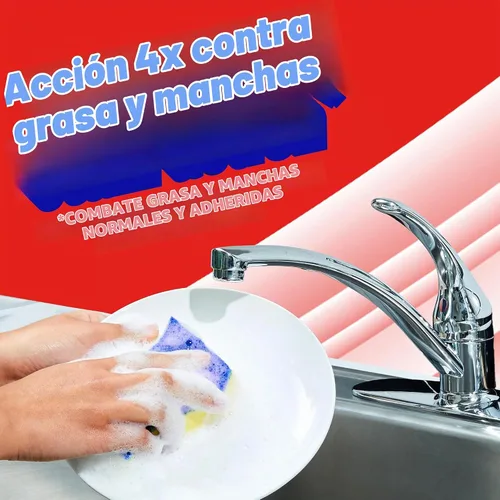 Vista 3 de Ajax Ultra Jabón Líquido para Platos con Fabuloso, Aroma a Lavanda, 52 Oz