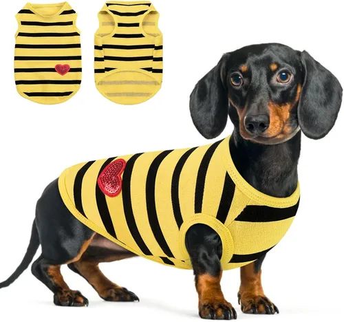 Vista 21 de Queenmore Camisa para perros pequeños, camisa suave y transpirable para perros, gatos, macho y hembra, ropa para mascotas para todas las estaciones