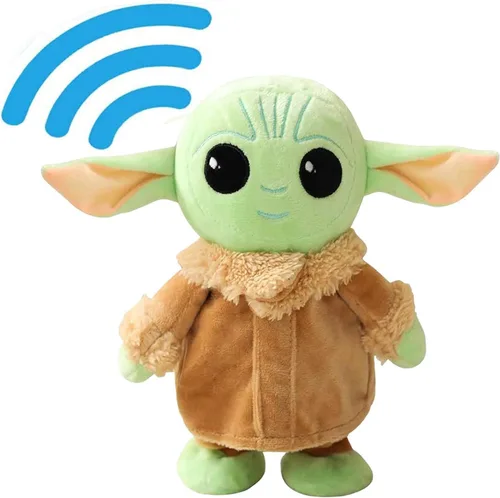Talking Baby Yoda - Juguete de peluche interactivo para caminar, hablar, 7.8 pulgadas para niños, niñas