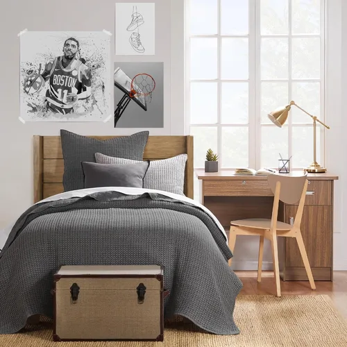 Vista 25 de Levtex Home Mills Waffle - Juego de colcha individual (84 x 104 pulgadas) con 1 funda de almohada (26 x 20 pulgadas), Adobe, juego de colcha 100%