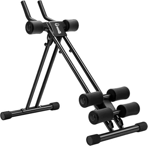 Máquina de entrenamiento abdominal abdominal: ajustable abdominal, plegable, equipo de entrenamiento de fuerza de núcleo, entrenamiento de estómago