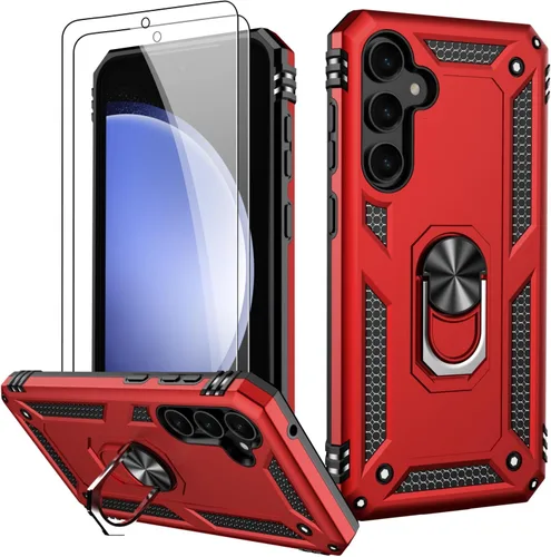 Vista 15 de LUMARKE Funda para Galaxy S8, pasa 16 pies, probada contra caídas con soporte de anillo magnético, compatible con soporte de montaje de automóvil