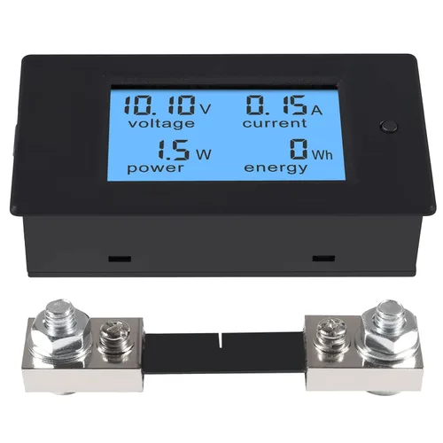 Vista 6 de DC 6.5-100V 0-100A 12V 24V 36V 48V 60V 72V Volt Amp Watt Medidor Pantalla LCD Digital Voltaje de corriente Medidor de energía Multímetro Amperímetro