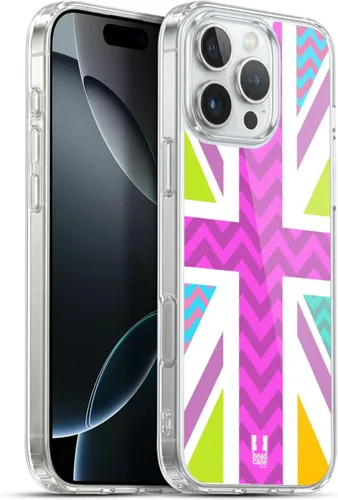 Vista 372 de Head Case Designs Blue Gingham Union Jack Collection - Funda de gel suave compatible con Apple iPhone 7 Plus/iPhone 8 Plus