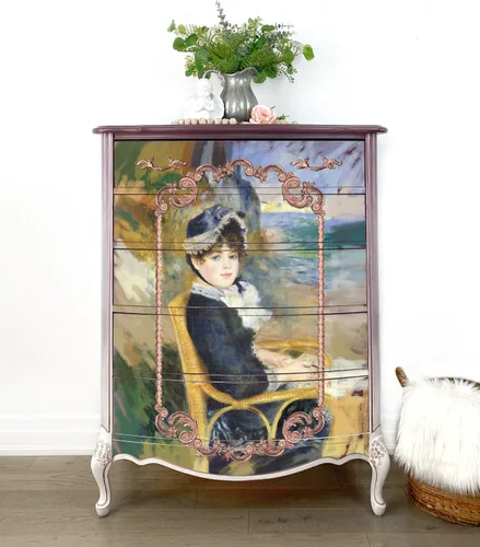 Vista 4 de Redesign with Prima Redesign Furniture Decor Moulds Lilian Scrolls5 x 0.346 in de grosor para tocador de funiture, chocolate, pastel, dulces