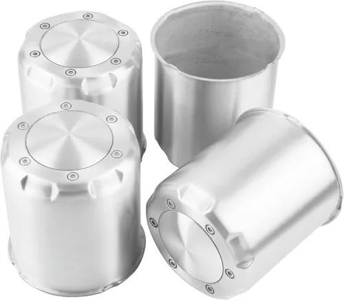 Vista 8 de 4 tapas centrales de aluminio cepillado de 3.27 pulgadas para rueda de remolque, diámetro de 3.27 pulgadas, 3.72 pulgadas de alto, tapa de cubo