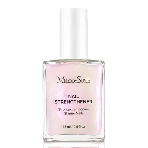 Vista 13 de MelodySusie Fortalecedor de uñas y tratamiento de crecimiento, capa base de relleno de Ridge 2 en 1 y esmalte corrector brillante para reparación