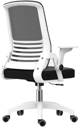 Office Desk Computer Chair Ergonomic Mesh Gaming Chair with Mid-Back Design, Comfortable Lumbar Support, Adjustable Height, and Swivel Function for