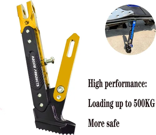 Vista 7 de Soporte de patas de motocicleta universal, accesorios de soporte de patas de motocicleta modificado CNC de aleación de aluminio, soporte de trípode