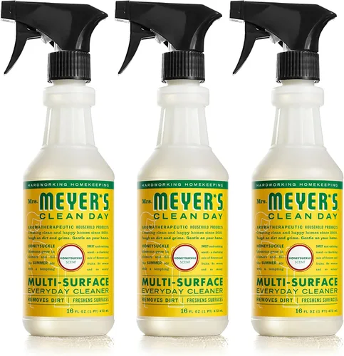 Mrs. Meyer's Clean Day - Limpiador en aerosol multiusos, madreselva, 16 onzas líquidas, (paquete de 3 unidades) de SC Johnson