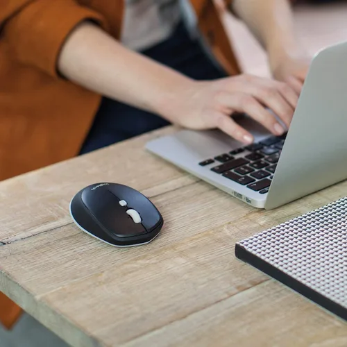 Vista 2 de Logitech Ratón Bluetooth M535 - Óptico - Inalámbrico - Bluetooth - Negro - 1000 dpi - Computadora - Inclinación