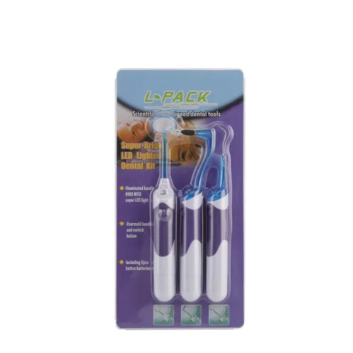 Vista 9 de Herramienta quitamanchas de dientes, kit de limpieza para el cuidado bucal con luz LED para dentista, limpieza bucal familiar, raspador dental