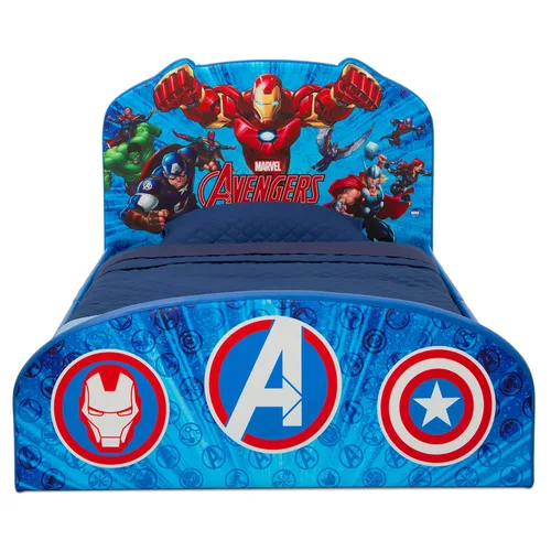 Vista 53 de Delta Children Jeep - Cama individual tapizada, color azul