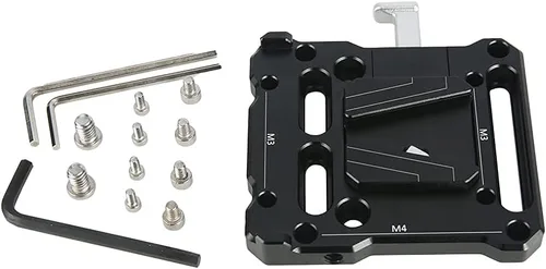 Vista 5 de NICEYRIG Placa de batería de montaje en V de liberación rápida con bloque de riel de 0.591 in - 467
