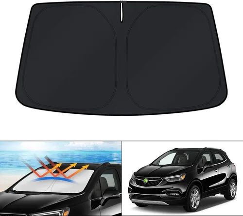 Vista 157 de KUST Parasol para parabrisas para Chevy Malibu 2013 2014 2015 accesorios de ventana cubierta solar plegable bloquea los rayos UV mantener el coche