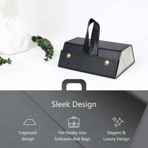 Vista 2 de 2 Pcs Travel Sunglasses Organizer 35 Slots,Sunglass Case Multiple Pairs Eyeglass Storage Organizer for Women