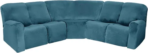 Vista 16 de MIFXIN Funda para sofá esquinero, 1 pieza de terciopelo elástico para sofá, funda para asiento esquinero seccional, pieza de esquina adicional