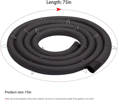 Vista 2 de WB04T10001 WB04T10086 Reemplazo de la junta de puerta de la puerta del horno de la gama conveniente para GE, Kenmore