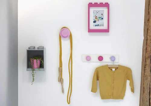 Vista 10 de Room Copenhagen, Lego Brick - Estantería apilable o montable, 8 tachuelas, color azul