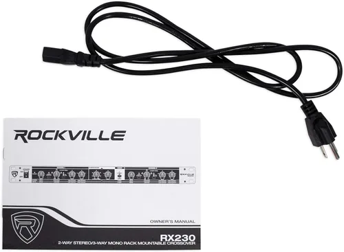 Vista 10 de Rockville RX230 - 2 canales de estéreo/3 canales en total Crossover, con entrada y salida XLR