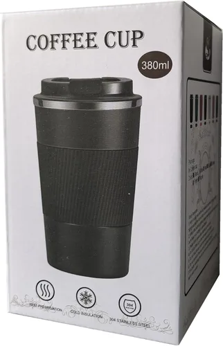 Vista 5 de Tazas de café de viaje de 12 onzas, vaso térmico para llevar con tapa, a prueba de fugas, reutilizable, de acero inoxidable, a prueba de derrames