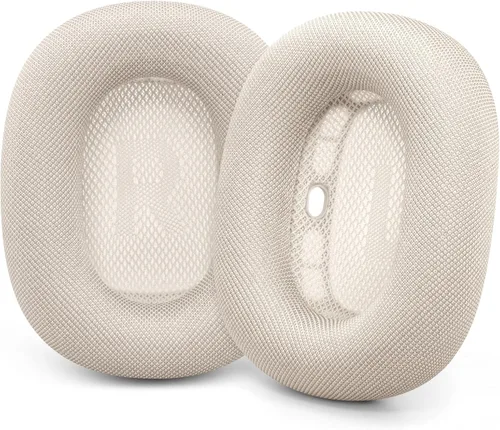 Vista 11 de GEVO Almohadillas de repuesto mejoradas para auriculares Apple AirPods Max, almohadillas de tela de malla para los oídos con espuma viscoelástica e