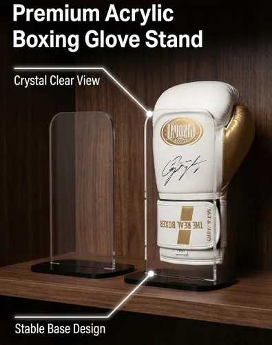 Vista 5 de 1 soporte para guantes de boxeo, vitrina de guantes de boxeo, soporte de exhibición vertical para guantes de boxeo, soporte de exhibición