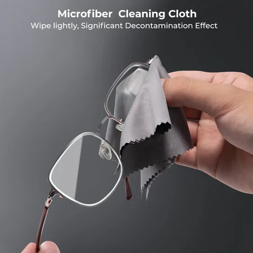 Vista 3 de K&F CONCEPT Paquete de 20 paños de limpieza de lentes (5.9 in x 7.1 in), paño de limpieza de microfibra lavable reutilizable para limpiar todos