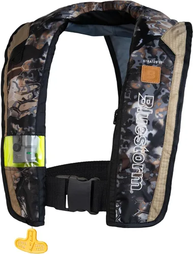 Vista 16 de BLUESTORM Stratus 35 Chaleco salvavidas inflable PFD para adultos Chaleco salvavidas automático de inflado automático aprobado por la Guardia