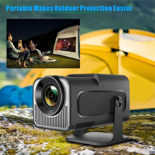 Vista 9 de Proyector portátil, mini proyector HY320 con WiFi y Bluetooth, compatible con 4K 1080P con doble banda WIFI6 BT5.0 Android 11, proyector de TV