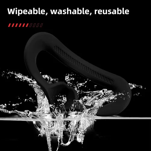 Vista 4 de HeiyRC Almohadilla de silicona para gafas DJI AVATA, 2 fundas de cojín facial, a prueba de sudor, antideslizante, lavable, accesorios