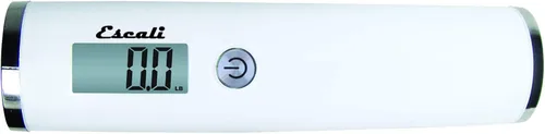 Vista 3 de Escali Velo 11050W - Escala de equipaje compacta de viaje portátil de lectura digital capacidad de 110 libras color blanco