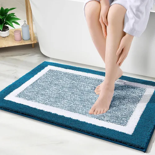 Vista 56 de OLANLY Alfombras de baño 24x16, tapetes de baño extra suaves y absorbentes de microfibra, antideslizantes, lavables a máquina, secan rápido